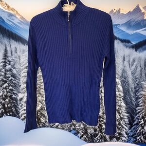 Meister Vintage Purple Ribbed Ski/Winter Sweater Size Medium
